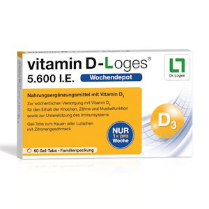 VITAMIN D-LOGES 5.600 I.E. Wo.Depot Kautabl.Fam.Pa